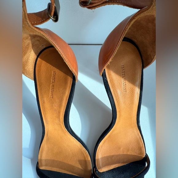 Isabel Marant Adele Brass Cuff Ankle Sandal Heels - Picture 4 of 8